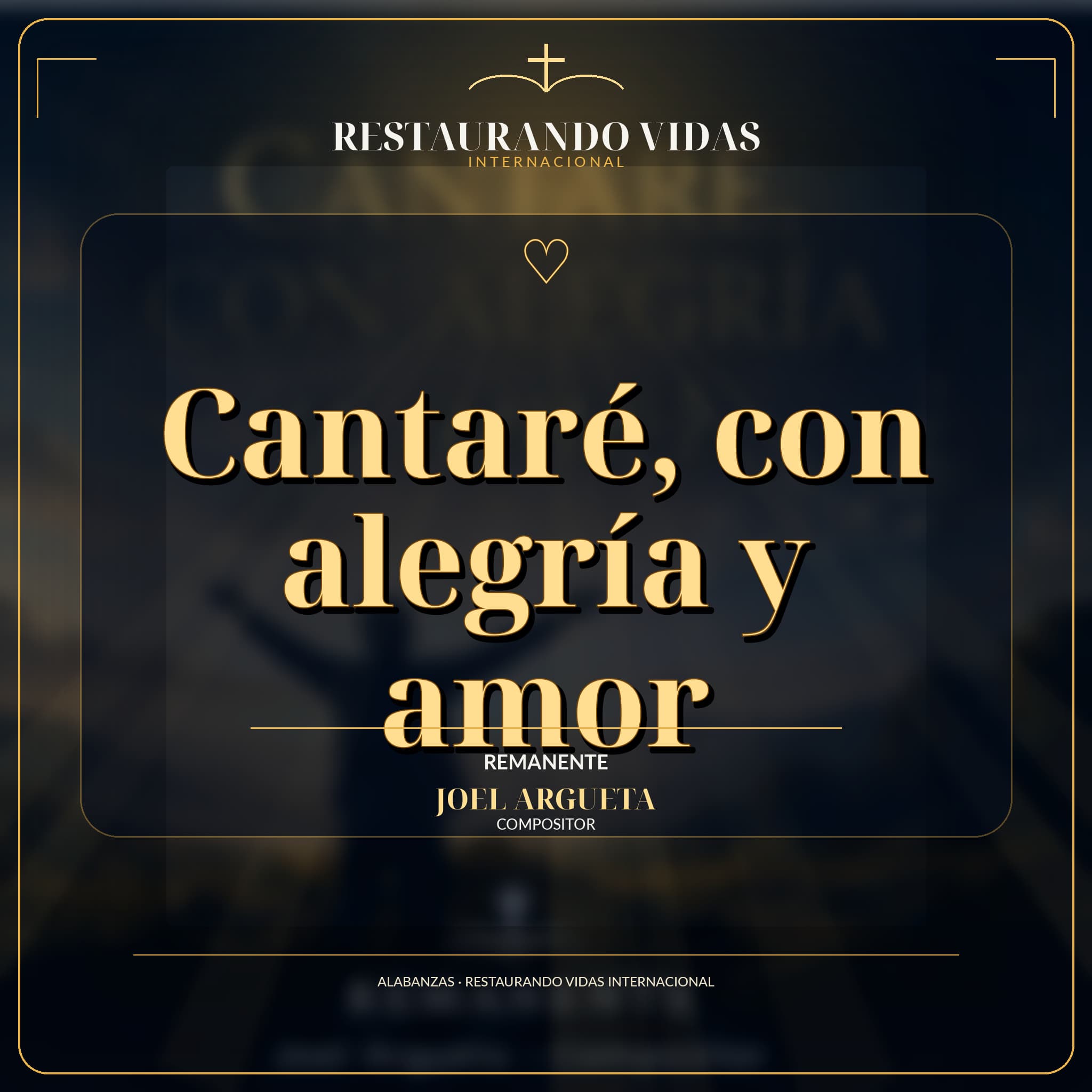 Portada de Cantaré, con Alegría y Amor