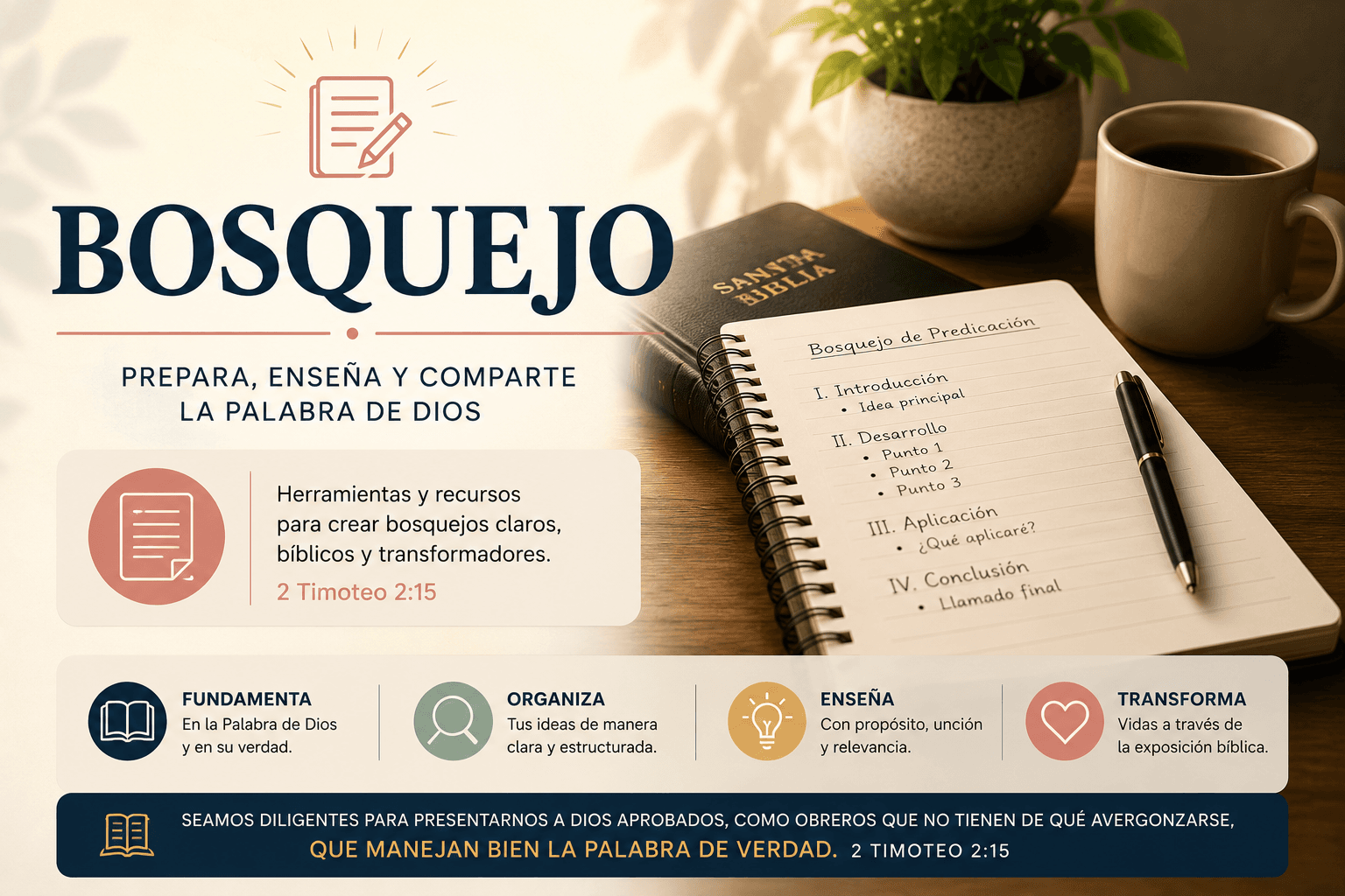 Portada de la sección Estudios Bíblicos del Ministerio Restaurando Vidas Internacional